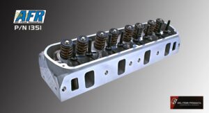 Close-up of an engine cylinder head with valve springs.