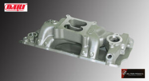 Metal automotive intake manifold component.