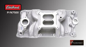 White metal intake manifold for an engine with multiple ports.