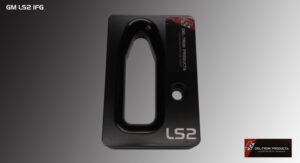 Black LS2 motorcycle helmet visor packaging with red accents.