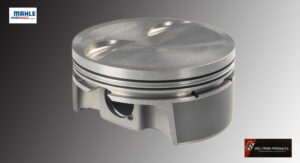 Close-up of a metal piston used in engines.