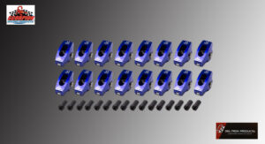 A display of various blue LED lights with different lighting patterns.