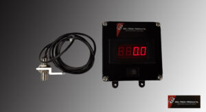 Digital electronic device with a cable and connector, showing a numeric display of 1.00.